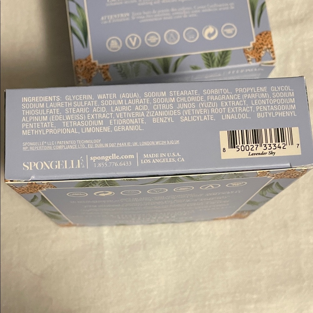 Spongelle Lavender Sky Body Wash - Purple and Green - Picture 3 of 3
